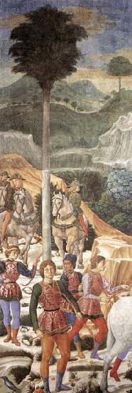 GOZZOLI, Benozzo Procession of the Magi oil painting picture